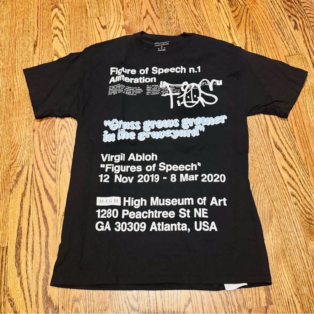 Off-White Virgil Abloh ‘Figures of Speech’ Black Tee